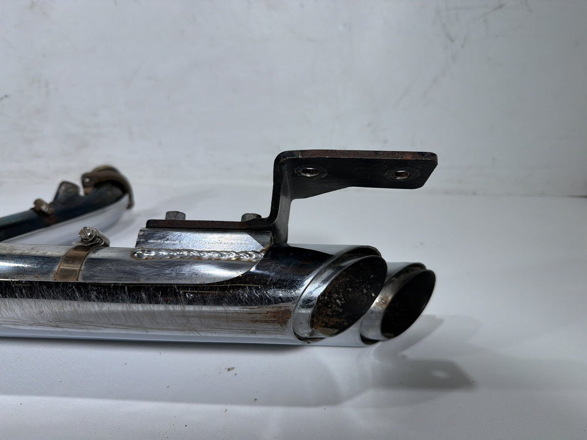 2008 Harley Softail Custom FXSTC OEM Exhaust Header Pipes Vance & Hines