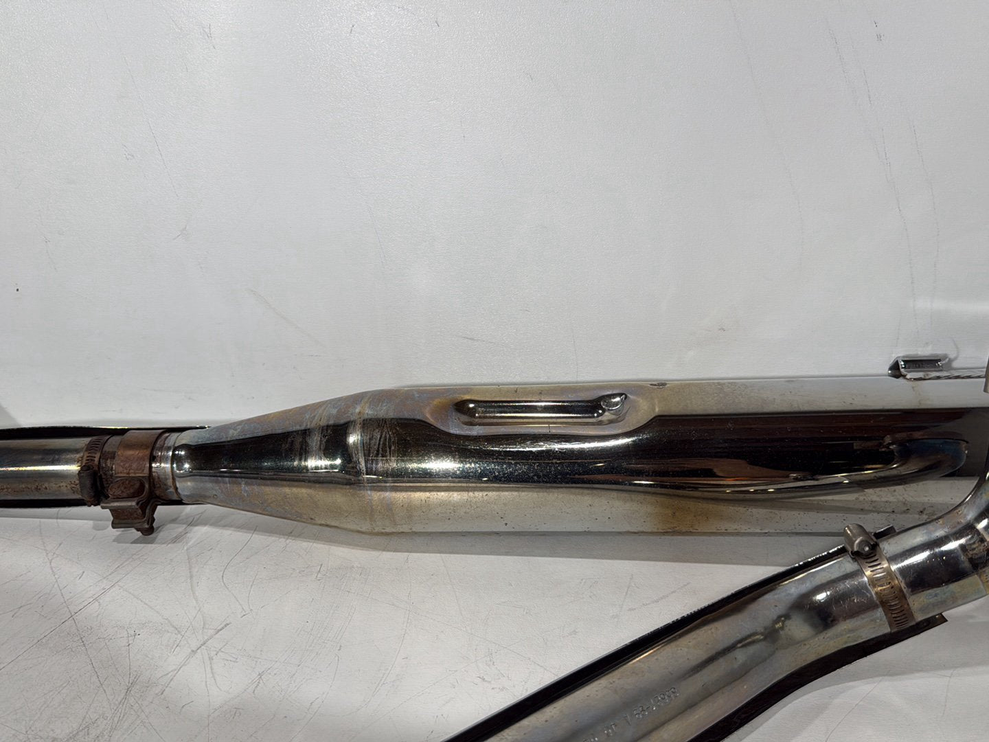 2004 Harley Touring FLHT Electra Glide OEM Exhaust Header Pipes Muffler Vance & Hines