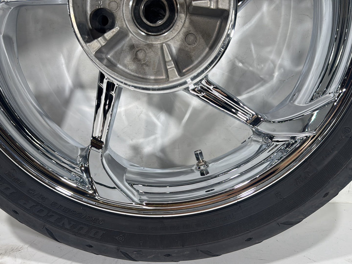 2014 Harley Street Glide Touring FLHXS Rear Wheel Rim Tire Agitator Chrome 18"