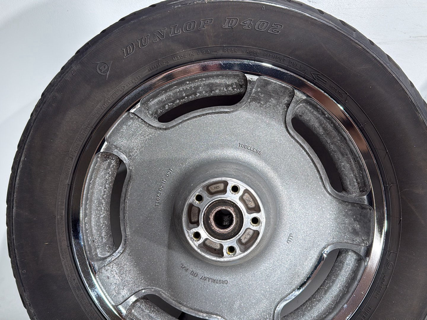 2004 Harley Road King Touring Custom FLHRSI OEM Front & Rear Wheel Rim Tire