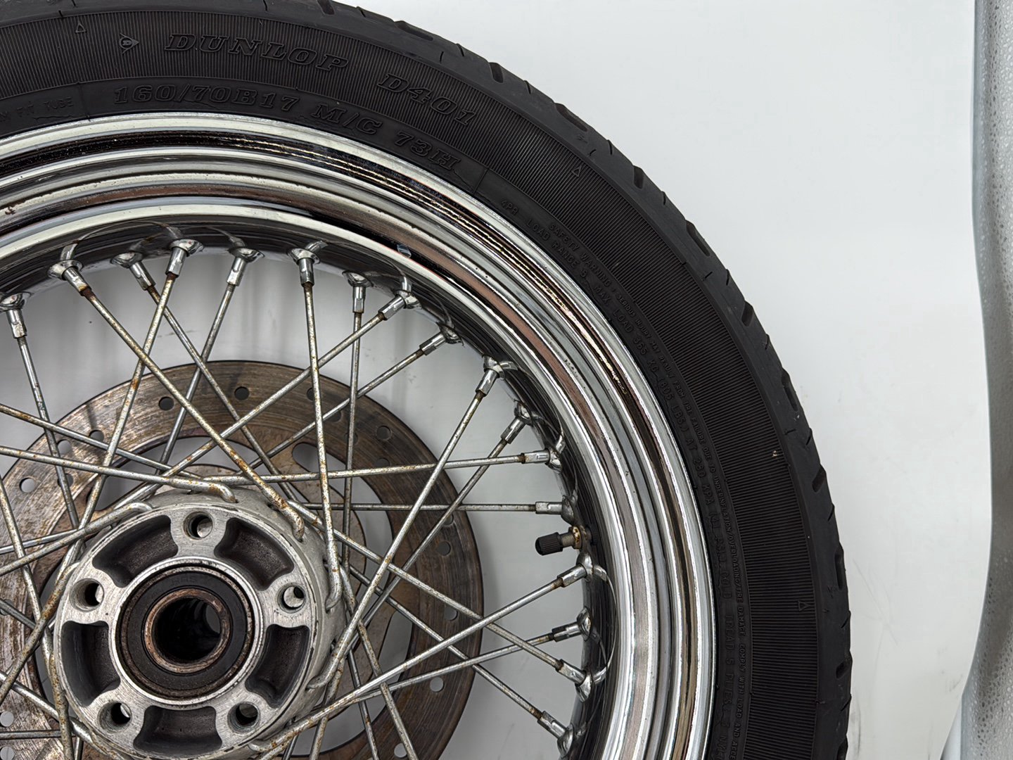 2012 Harley Dyna Super Glide Custom FXDCI OEM Rear Wheel Rim Tire Spoked