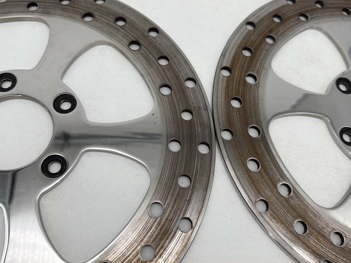 2007 Harley Street Glide Touring FLHX OEM Front Brake Rotors Disc Pair