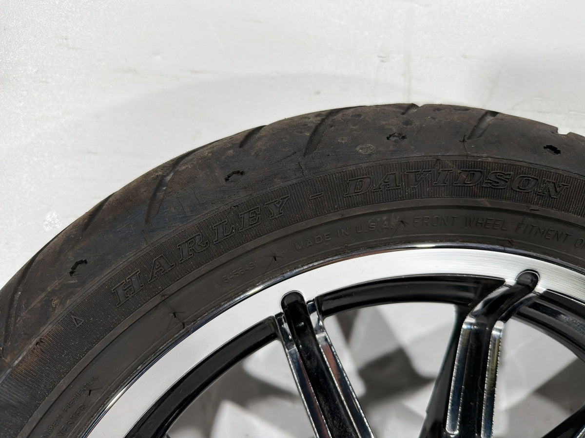 2015 Harley Electra Glide Touring Ultra Front & Rear Wheel Rim Tire ABS 16" 17"