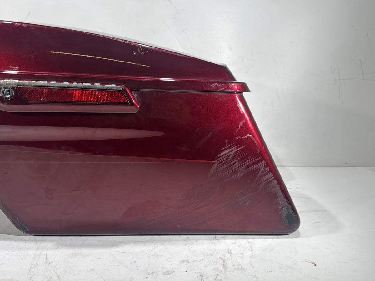 2014 Harley Street Glide OEM Left 1 Saddlebag Luggage NO Key SCRATCHED