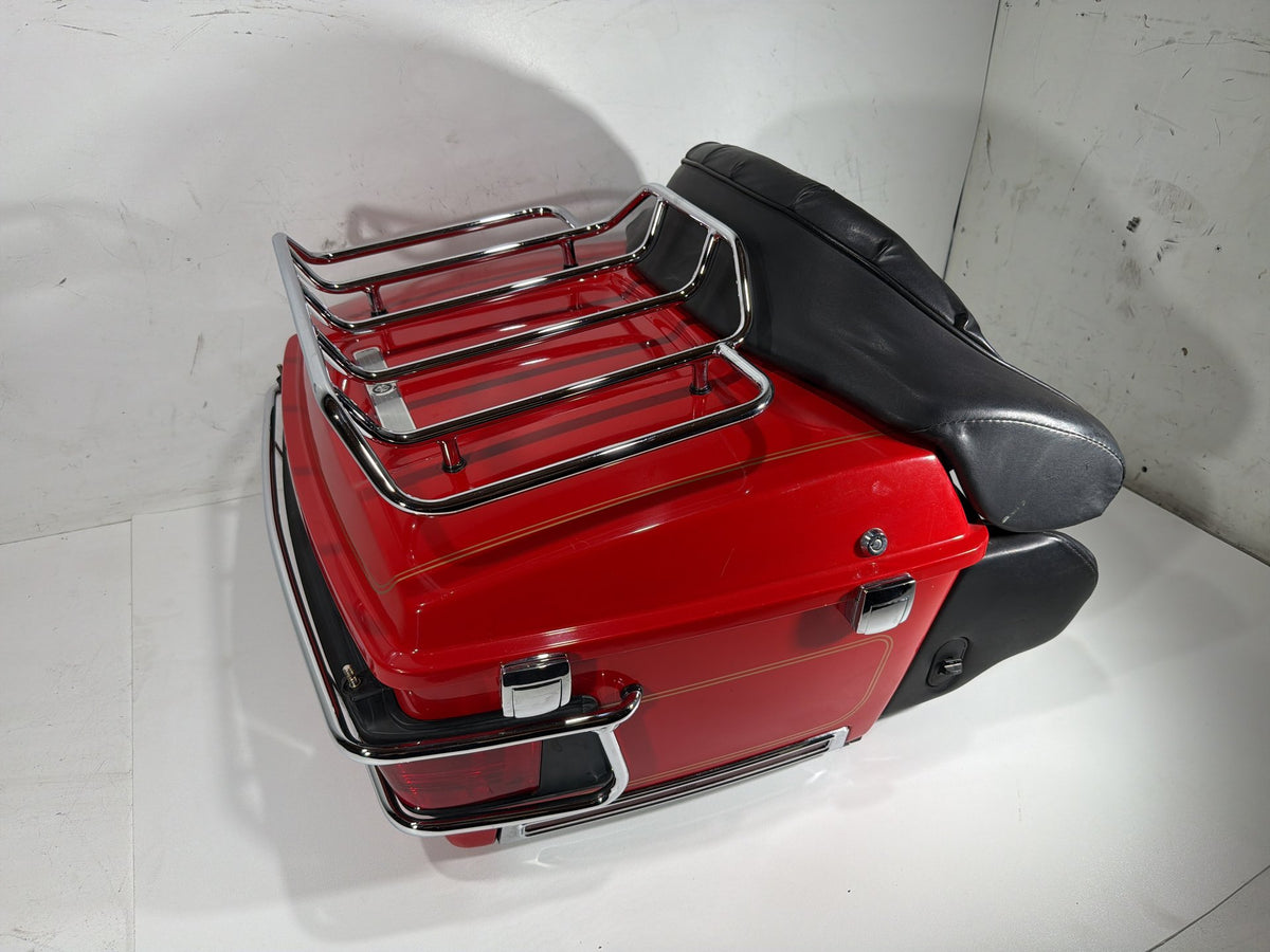 2004 Harley Electra Glide Touring Ultra OEM Pass Backrest Tour Pak Luggage NOKey