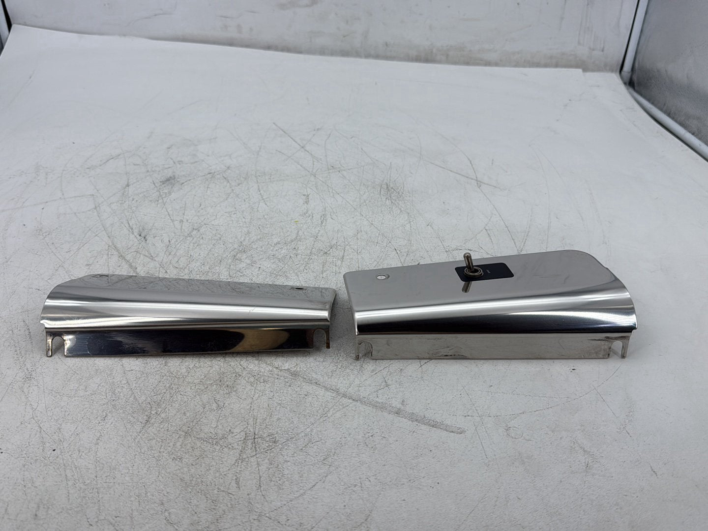2013 Harley Heritage Softail Classic FLSTC OEM Front Left Right Fork Tube Slider Guard Covers