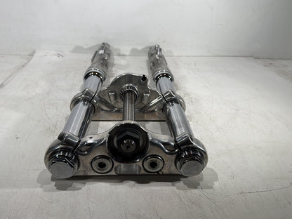 2015 Harley Dyna Low Rider FXDL OEM Front Triple Tree Set & LH RH Fork Legs Sliders