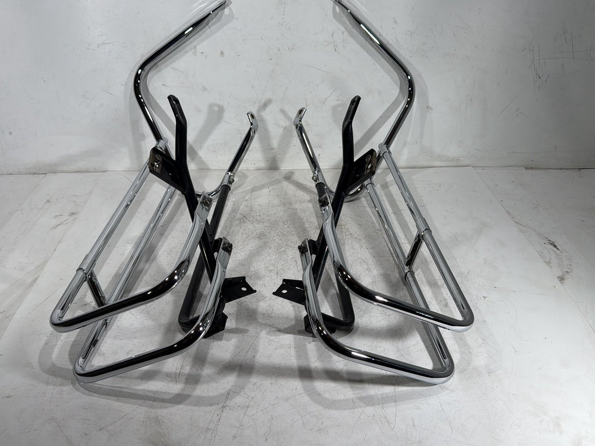 2012 Harley Electra Touring Ultra OEM Rear Left Right Saddlebag Guard Rails Bar