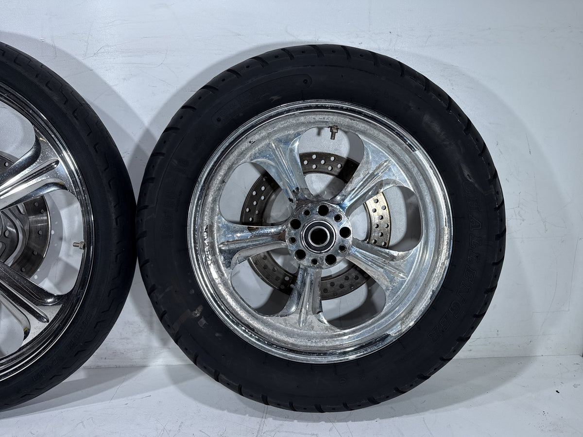 2001 Harley Softail Standard Front Rear Wheel Rim Tire MH90/21 130/90-16 16" 21"