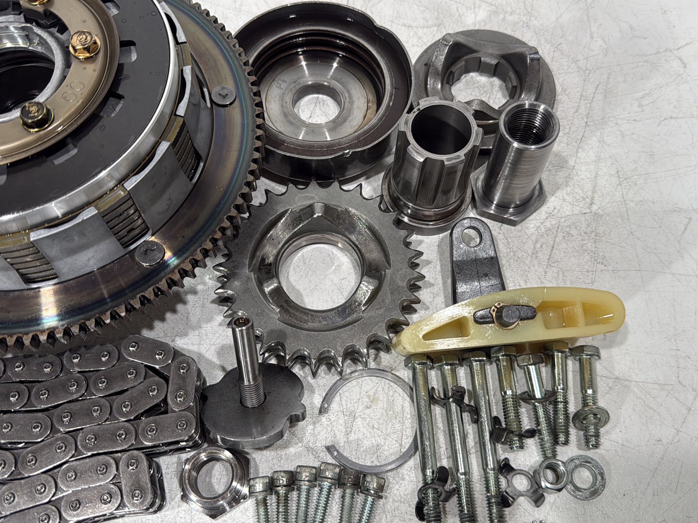 2004 Harley Touring FLHT Electra Glide OEM Clutch Basket Chain Tensioner Kit