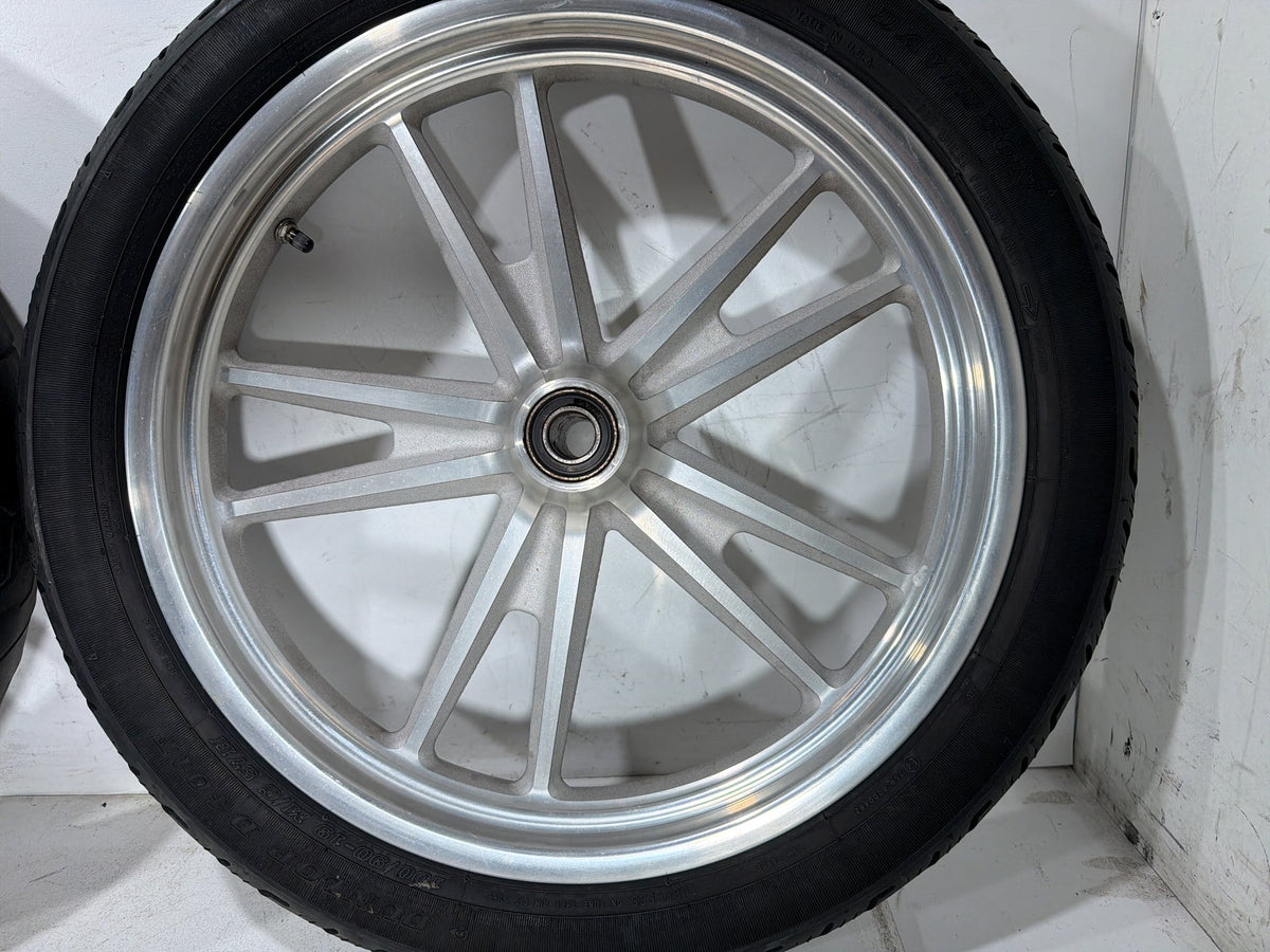 2007 Harley Dyna Super Glide FXD OEM Front & Rear Wheel Rim Tire 17" 19"