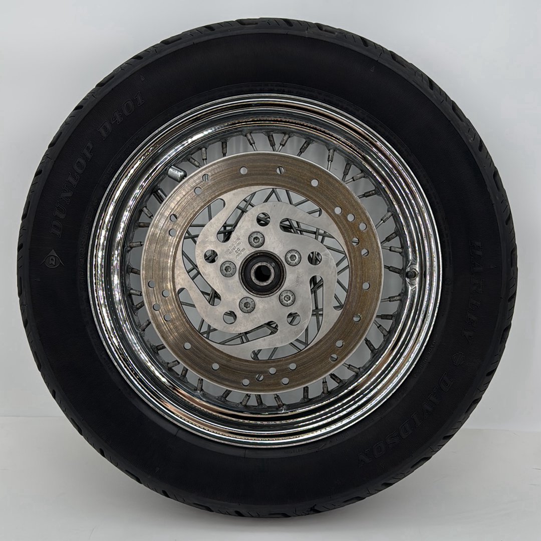 1991 - 2003 Harley-Davidson Sportster Base 1200 Rear Wheel Rim Tire Spoked  	40975-05A