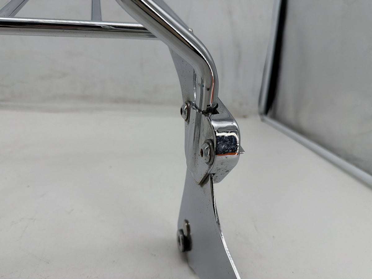 02 Harley Electra Glide Touring FLHT OEM Rear Sissy Bar w/ Backrest Cushion Pad