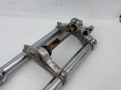 2009 Harley Sportster 1200 Low OEM Front Triple Tree Set LH RH Fork Legs Sliders