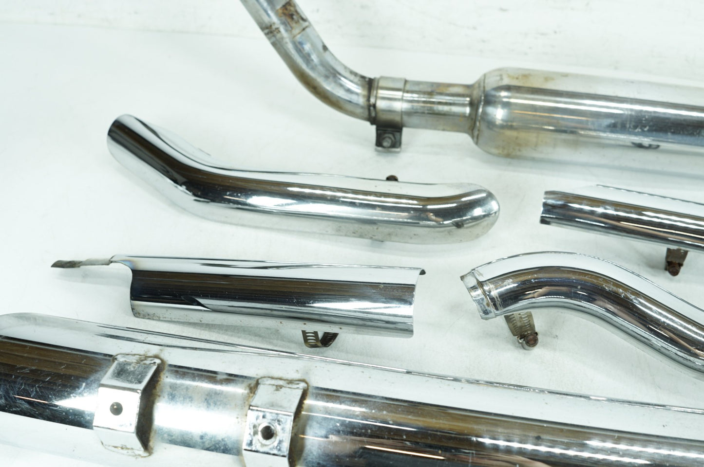 1984 - 1998 Harley-Davidson Touring Electra Glide Ultra Exhaust Header Pipes Muffler  	65627-95A
