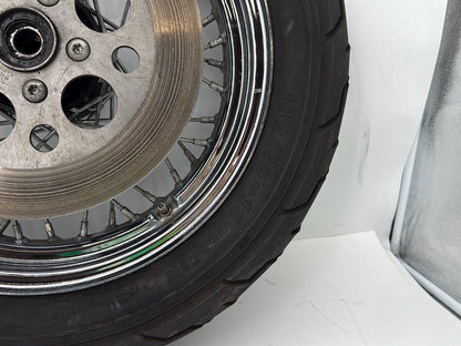 1993 Harley Sportster XLH883H Hugger 883 OEM Rear Wheel Rim Tire Spoked