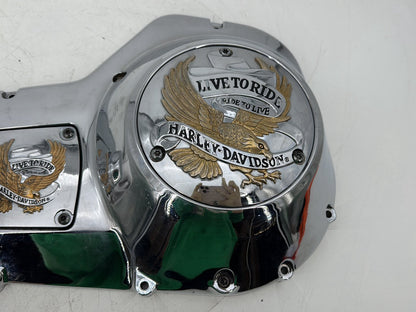95 Harley Touring Electra Glide Classic Outer Primary Clutch Cover Golden Eagle