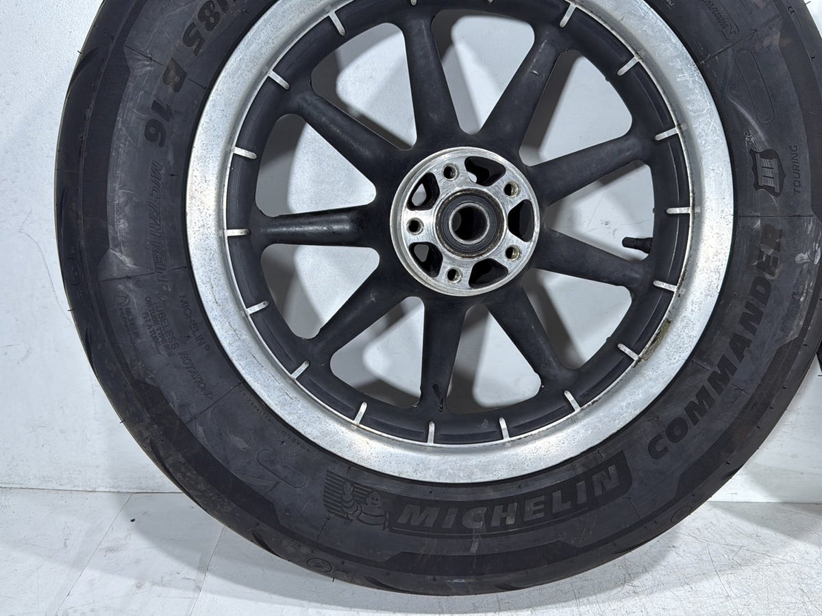 2005 Harley Road King Touring Police OEM Front & Rear Wheel Rim Tire 16"