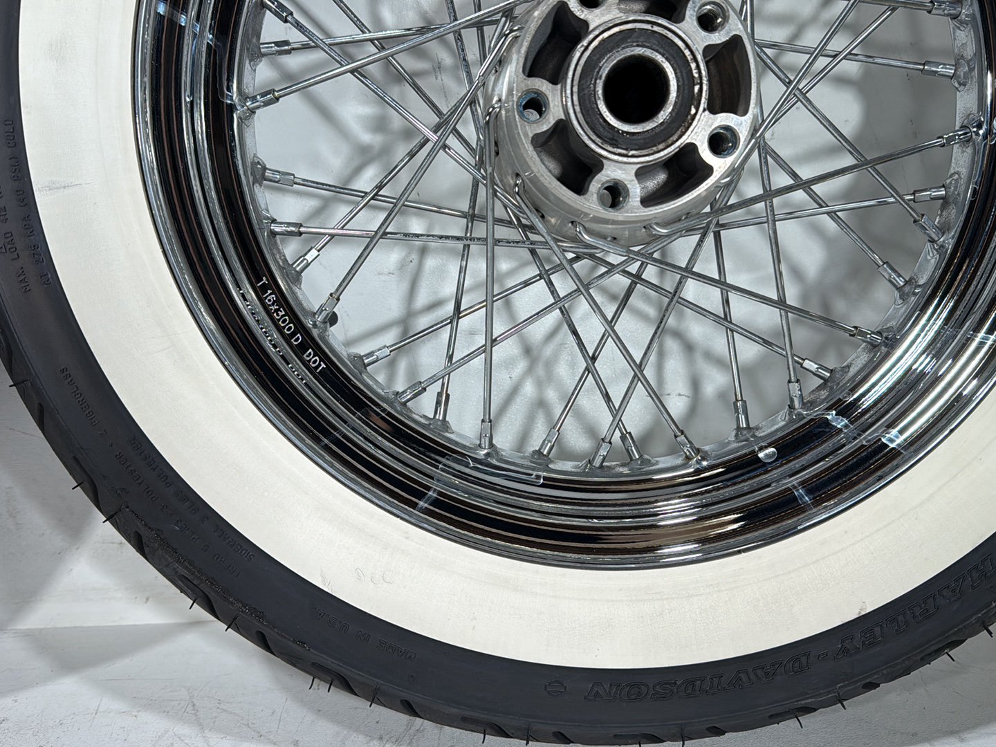 2008 Harley Softail Deluxe FLSTN OEM Front Rear Wheel Rim Tire Spoked