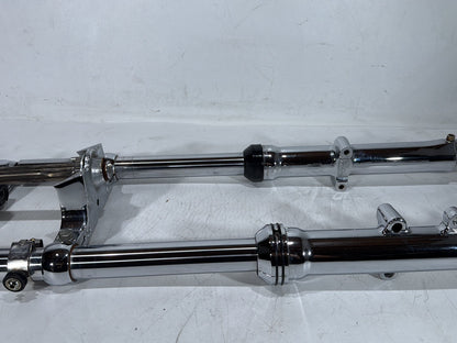 2000 Harley Dyna FXDWG Wide Glide OEM Front Triple Tree Set & LH RH Fork Legs Sliders
