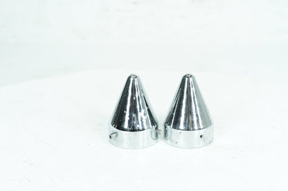 1984 - 1998 Harley-Davidson Touring Electra Glide Ultra Rear Wheel Axle Nut Covers Caps LA Choppers Spike