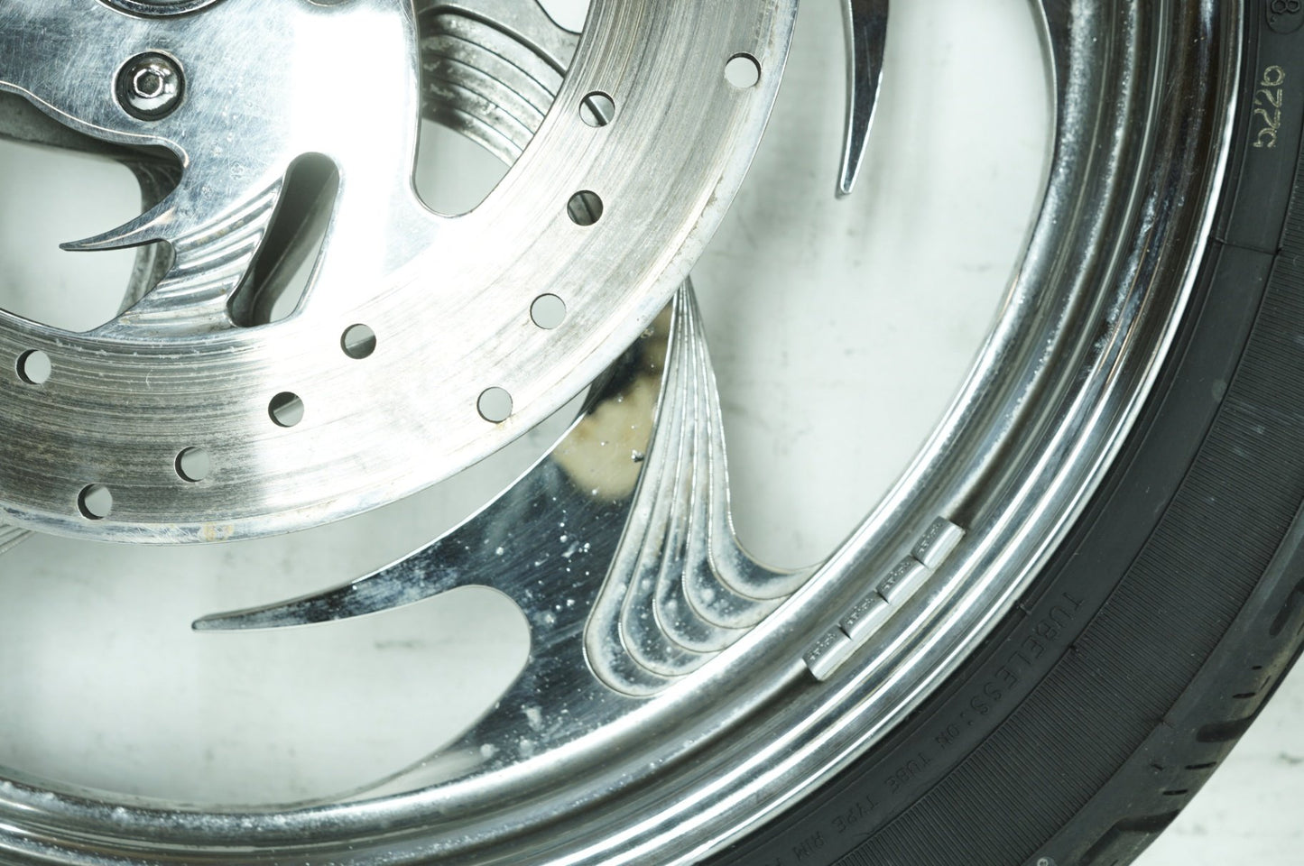 1986 - 2003 Harley-Davidson Sportster Hugger Front & Rear Wheel Rim Tire 43499-84