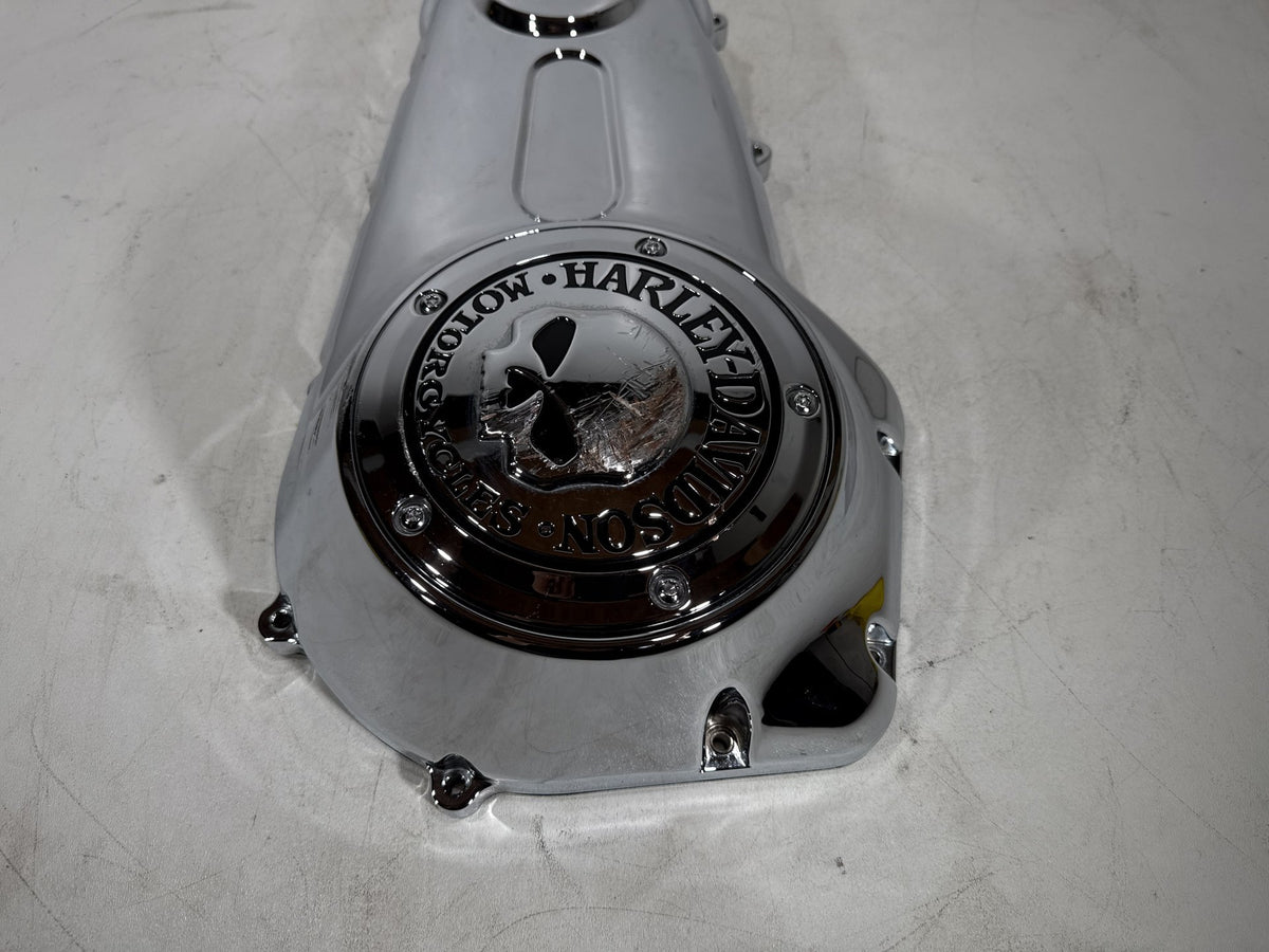 2011 Harley Softail Deluxe FLSTN OEM Outer Primary Clutch Cover SCRATCHED