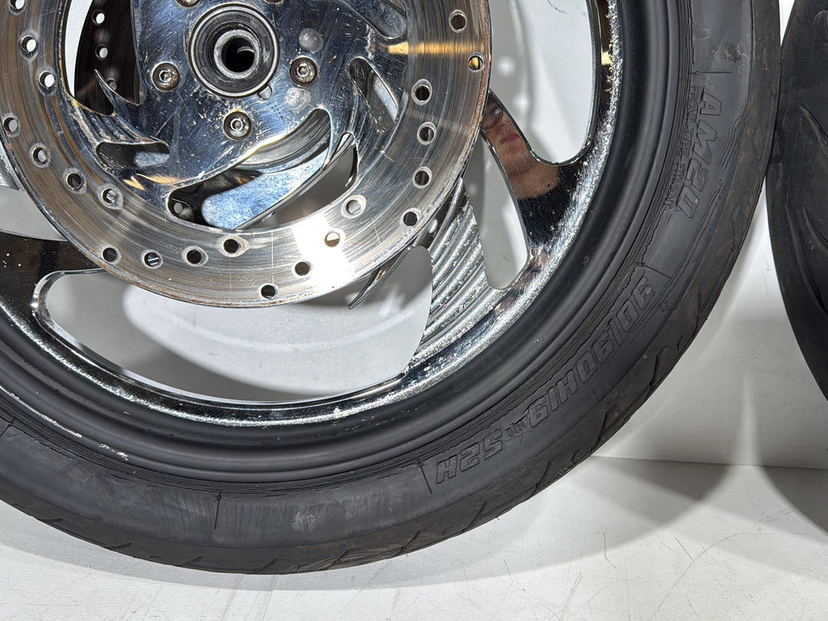 1999 Harley Dyna FXDL Low Rider Front Rear Wheels Rim Tire Savage Custom 16" 19"