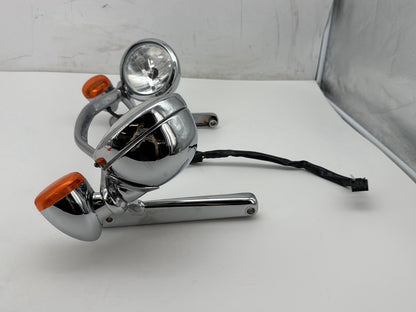 2008 Harley Softail Deluxe FLSTN OEM Front Turn Signal Indicators Aux Light Bar
