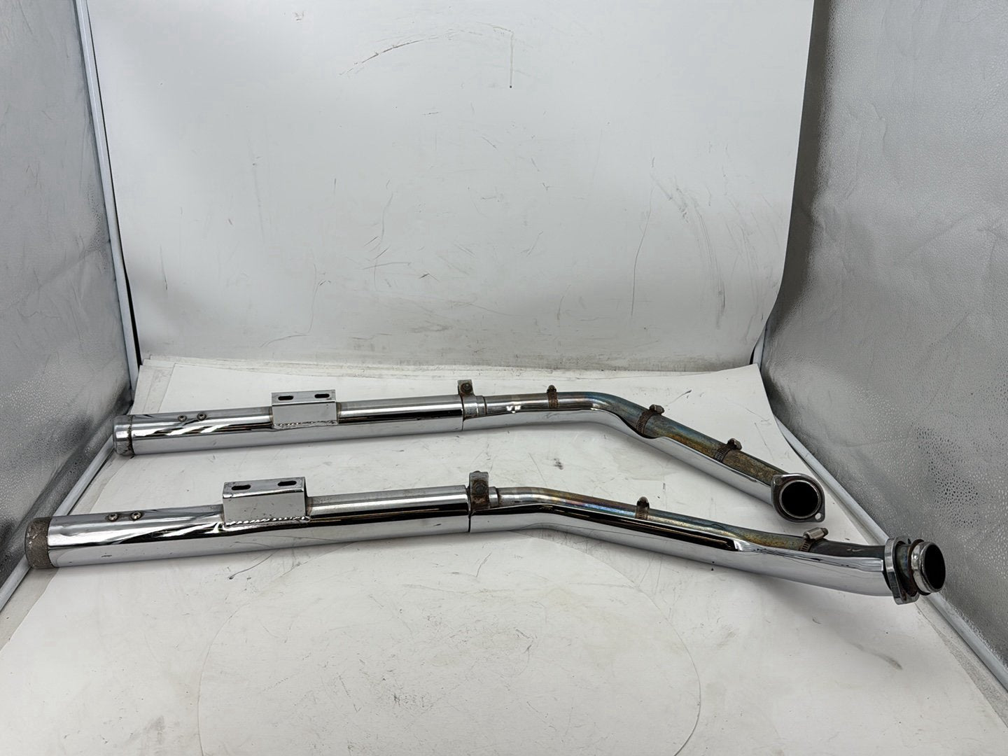 2002 Harley Heritage Softail Classic FLSTC OEM Exhaust Header Pipes Vance & Hines