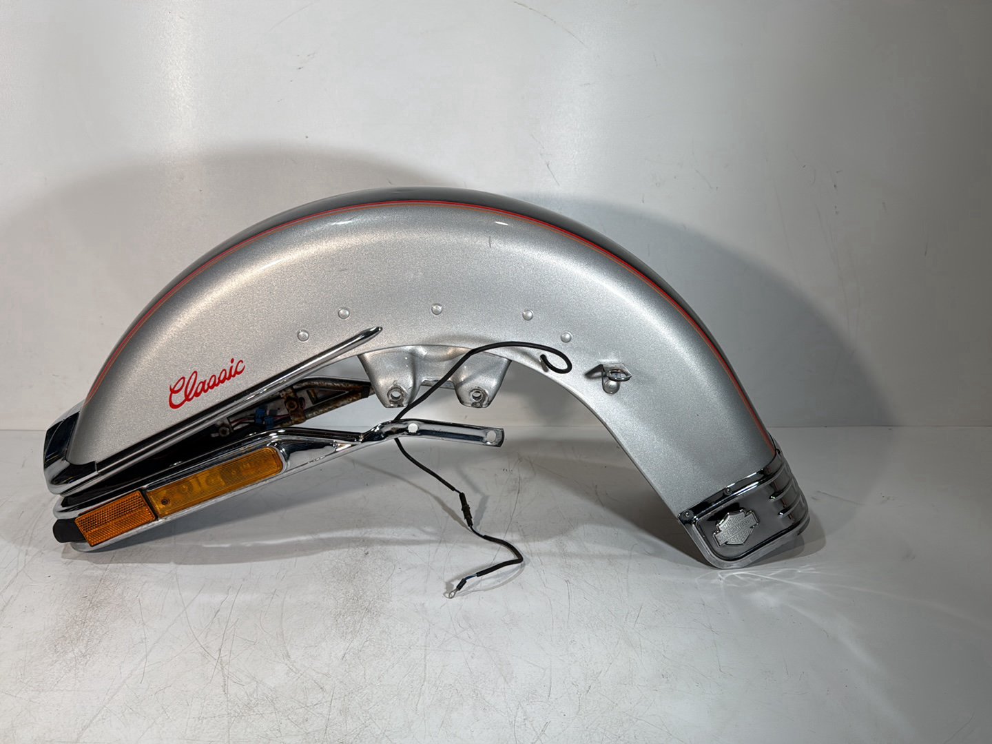 1984 - 1998 Harley-Davidson Touring Electra Glide Classic Front Wheel Fender Shell Panel w/ Bumper Rail Cushion Front