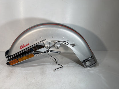 1984 - 1998 Harley-Davidson Touring Electra Glide Classic Front Wheel Fender Shell Panel w/ Bumper Rail Cushion Front