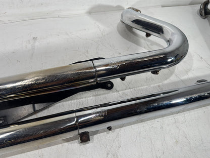 2003 Harley Dyna Wide Glide FXDWG OEM Exhaust Header Pipes Muffler Vance & Hines