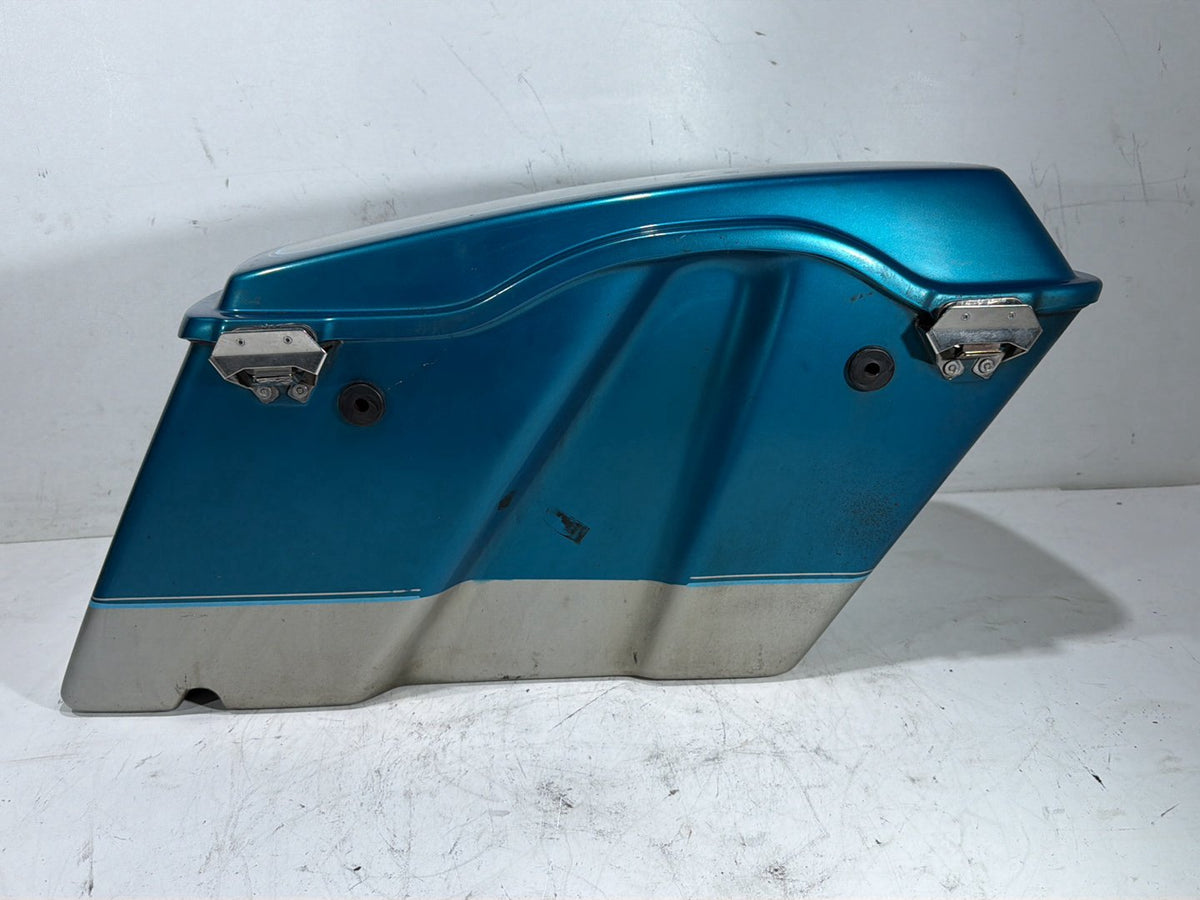 94 Harley Electra Glide Touring Classic Left 1 Saddlebag Luggage NO Key CRACKED