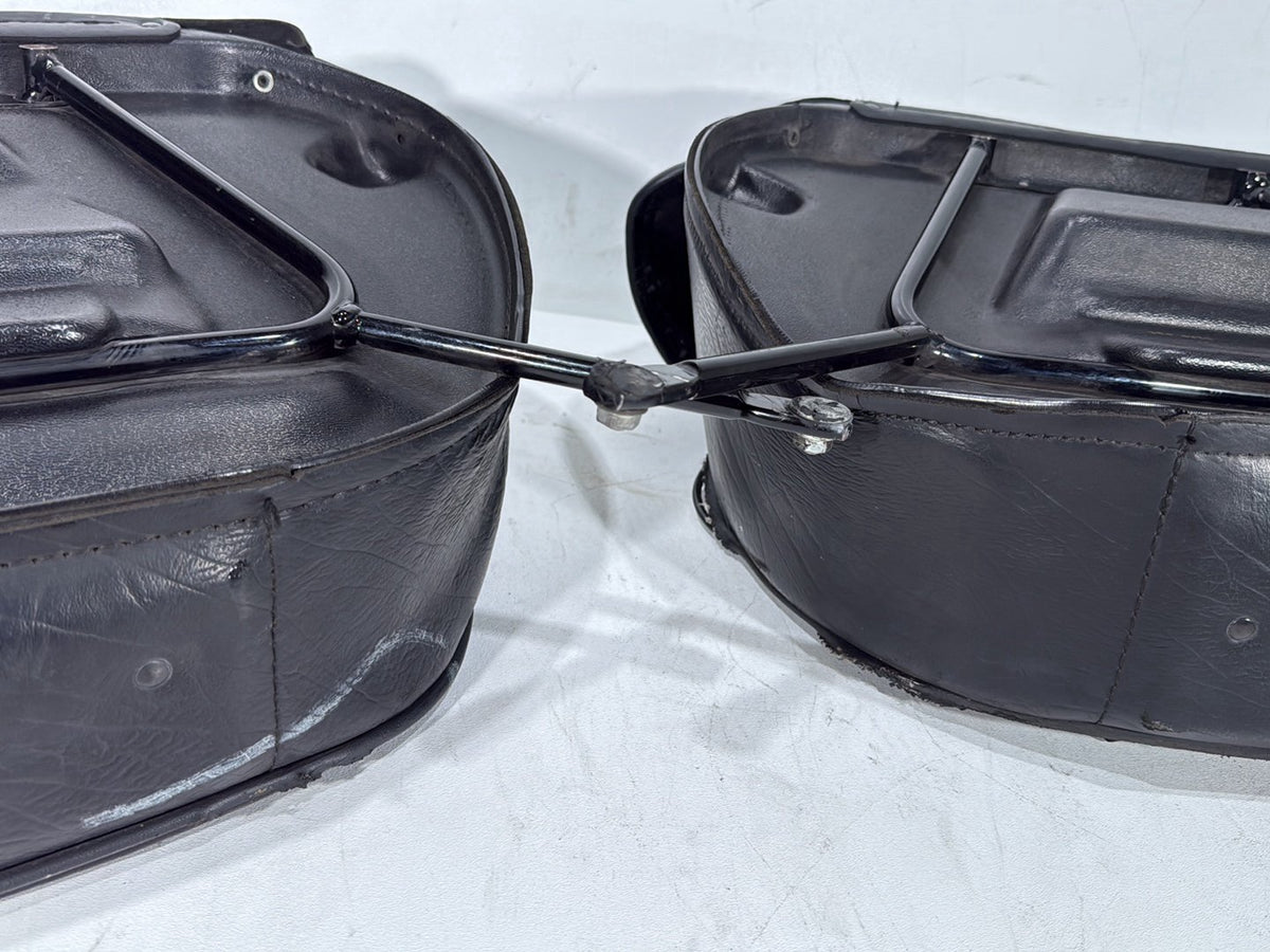 1997 Harley Softail Fat Boy FLSTF OEM Rear Left Right Saddlebags Luggage Leather