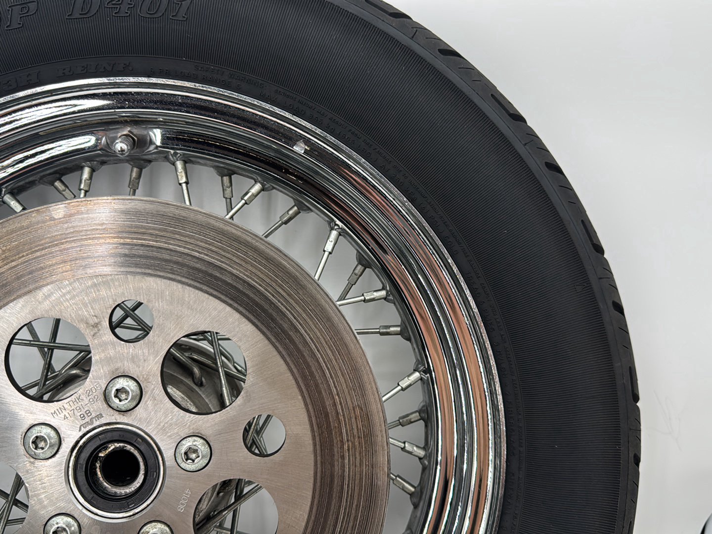 1999 - 2006 Harley-Davidson Dyna Wide Glide Rear Wheel Rim Tire Spoked 40975-86C