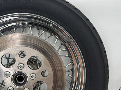 1999 - 2006 Harley-Davidson Dyna Wide Glide Rear Wheel Rim Tire Spoked 40975-86C