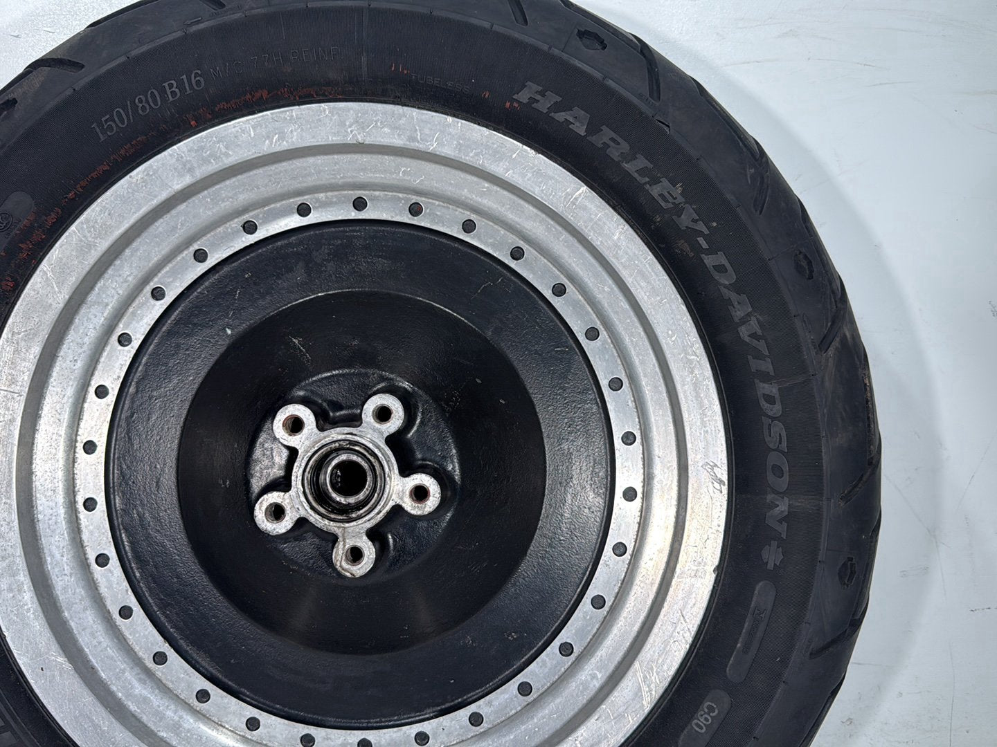 2000 Harley Dyna FXDWG Wide Glide OEM Rear Wheel Rim Tire