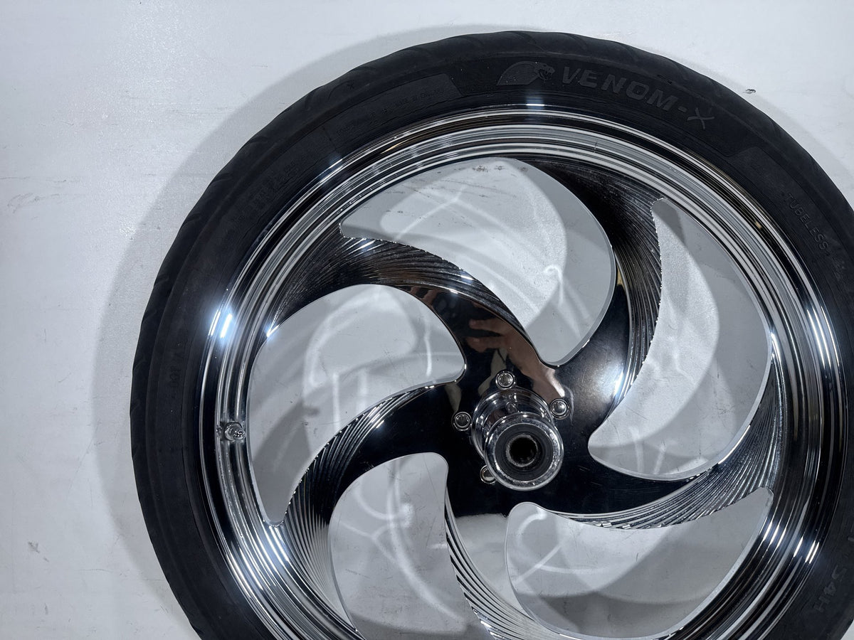94 Harley Softail FXSTC Front Wheel Rim Tire Aftermarket Custom 90/90-21 54H 21"