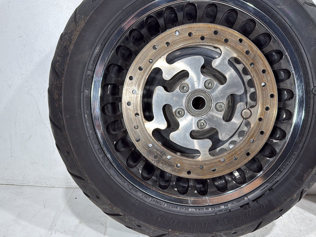 2010 Harley Electra Glide Touring Ultra OEM Front & Rear Wheel Rim Tire 16" 17"