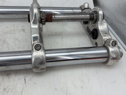 2012 Harley Dyna FXDF Fat Bob OEM Front Triple Tree Set & LH RH Fork Legs Sliders