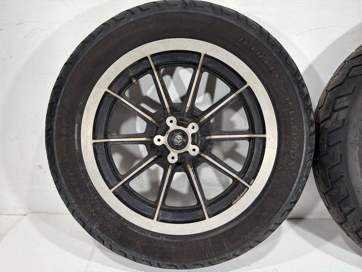 91 Harley Electra Glide Touring Classic Front & Rear Wheel Rim Tire MT90B16 16"
