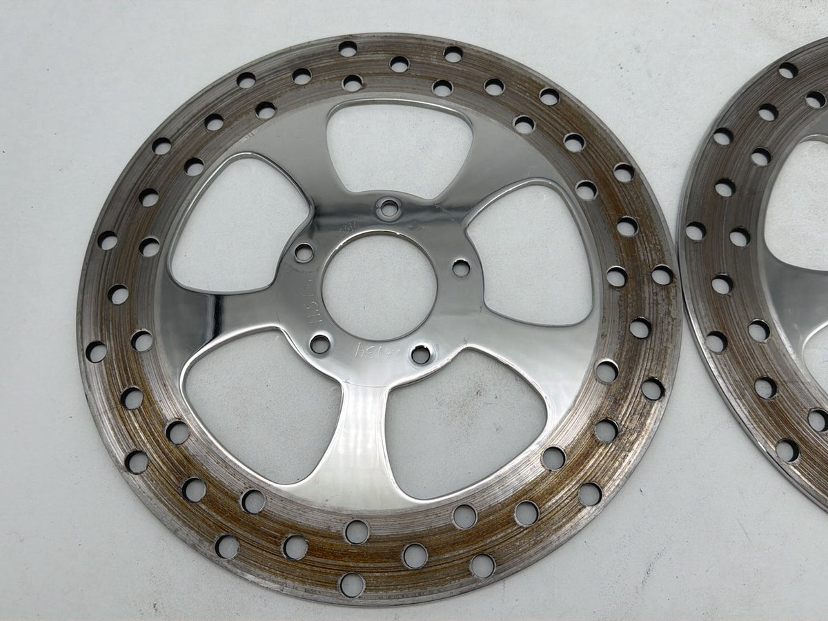 2007 Harley Street Glide Touring FLHX OEM Front Brake Rotors Disc Pair
