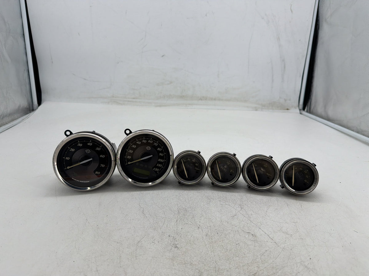 2012 Harley Electra Glide Touring OEM Air Oil Volt Fuel Tacho Speedo Gauges 77K