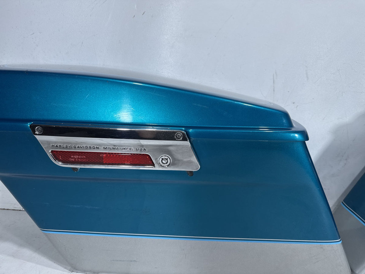 1995 Harley Electra Glide Touring FLHT OEM Left Right Saddlebags Luggage NOKey