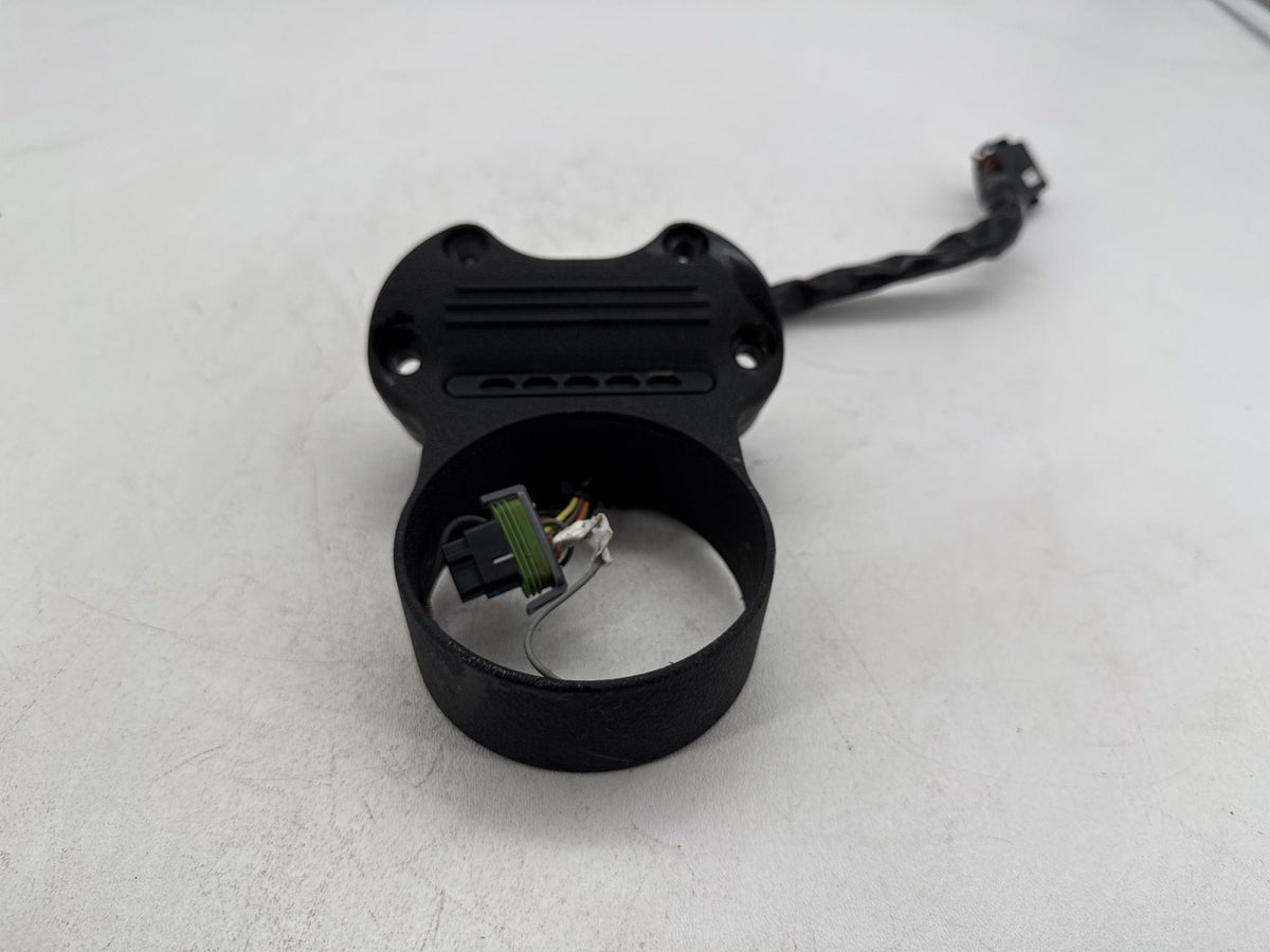 07 Harley Dyna Super Glide Speedometer Holder Bracket Mount Bezel Black Wrinkle