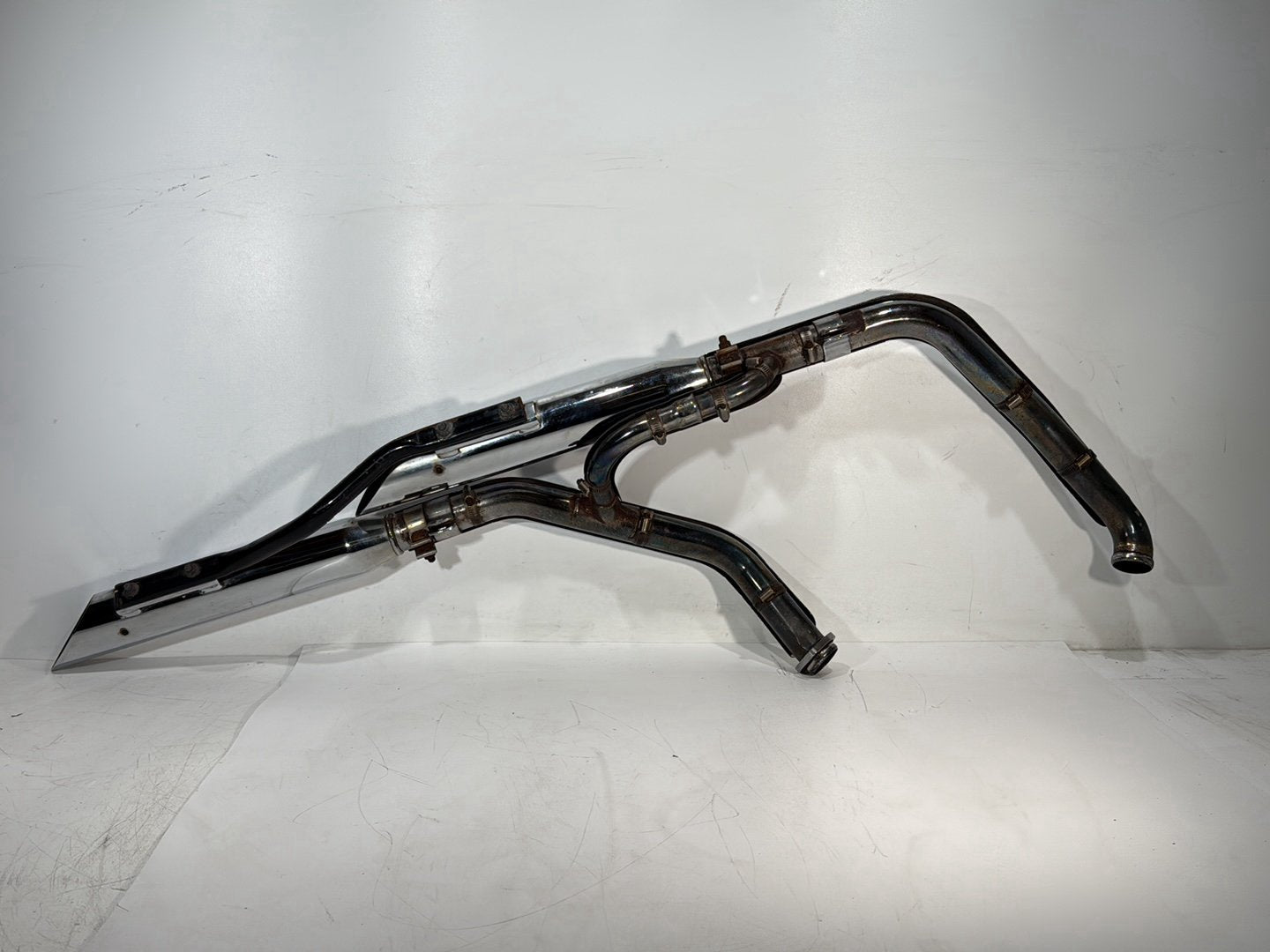2005 Harley Dyna FXDWG Wide Glide OEM Exhaust Header Muffler Pipes Screamin Eagle