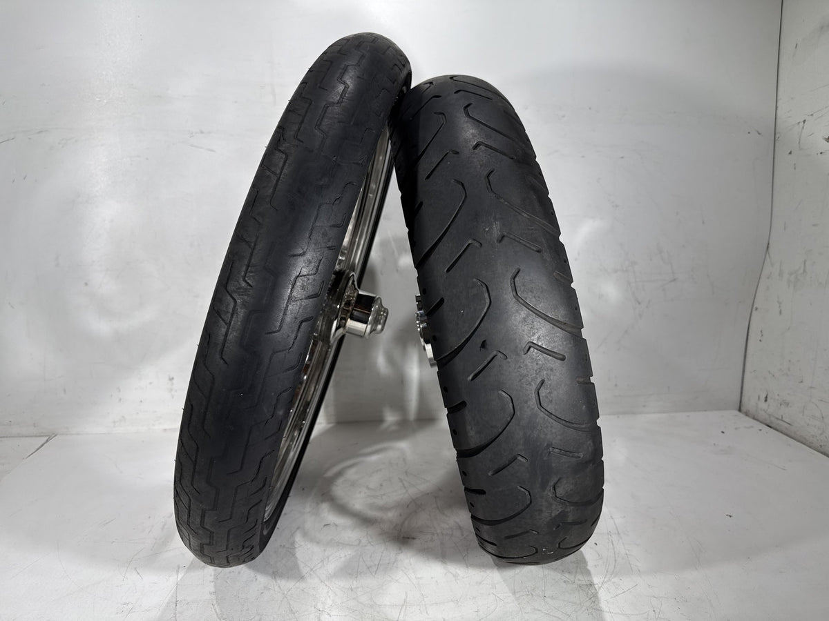 2001 Harley Softail Standard Front Rear Wheel Rim Tire MH90/21 130/90-16 16" 21"