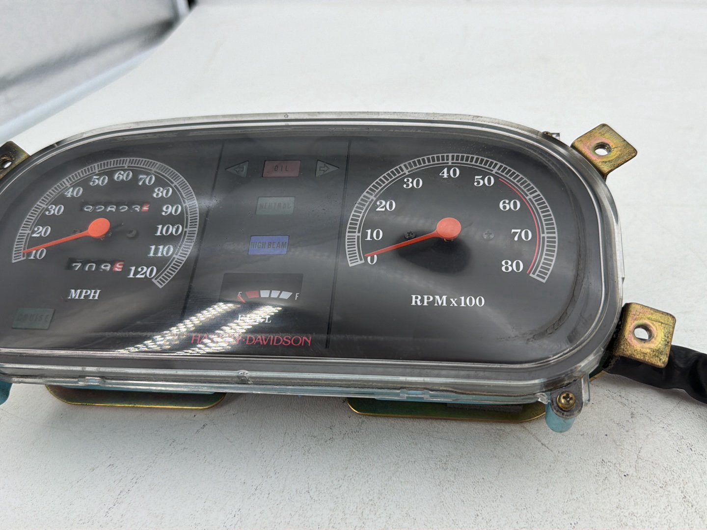 1984 - 1998 Harley-Davidson Touring Electra Glide Classic Speedo Tacho Speedometer Tachometer Gauges 67211-86A