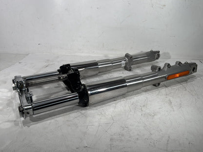 2013 Harley Heritage Softail Classic FLSTC OEM Front Triple Tree Set & LH RH Fork Legs Sliders